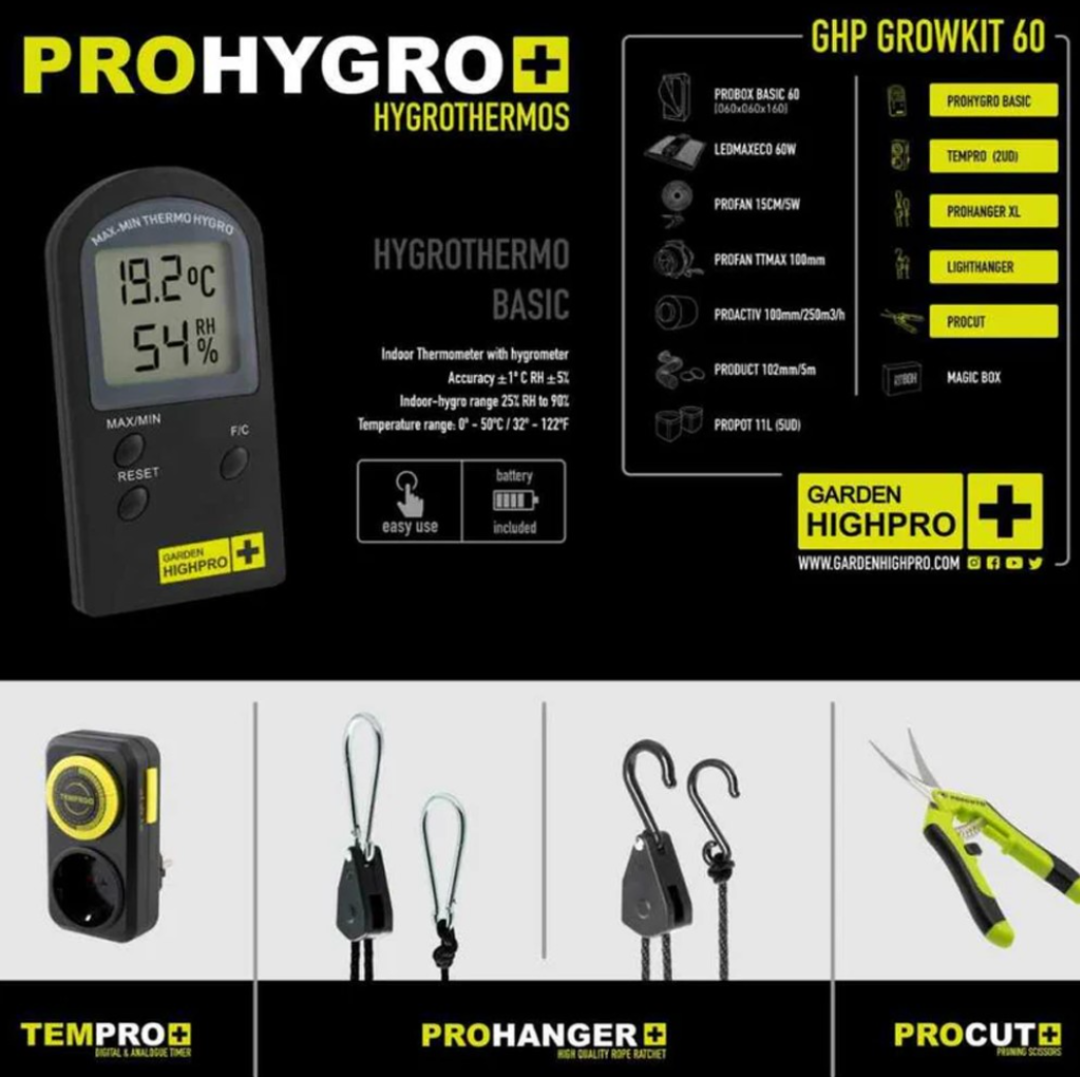 GARDEN HIGH PRO GROWKIT60 - Pěstební komplet 60x60x160cm