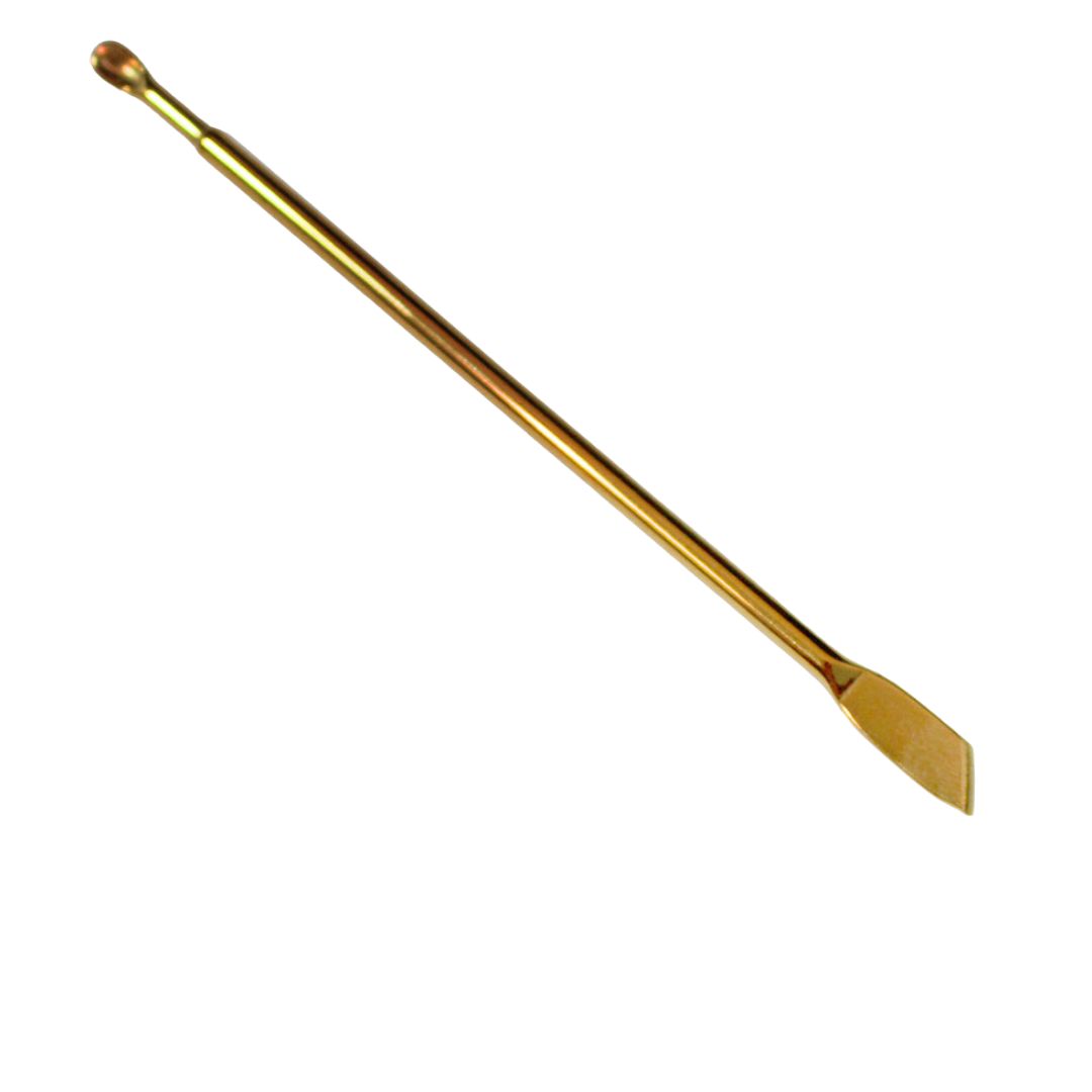 Porční lžíce se špachtlí, zlatá