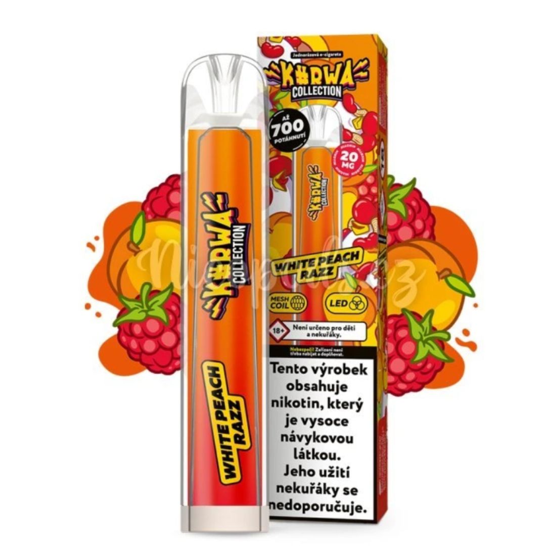 KURWA COLLECTION WHITE PEACH RAZZ