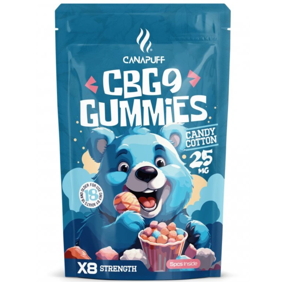 Candy Cotton - CBG9 Gummies - Canapuff