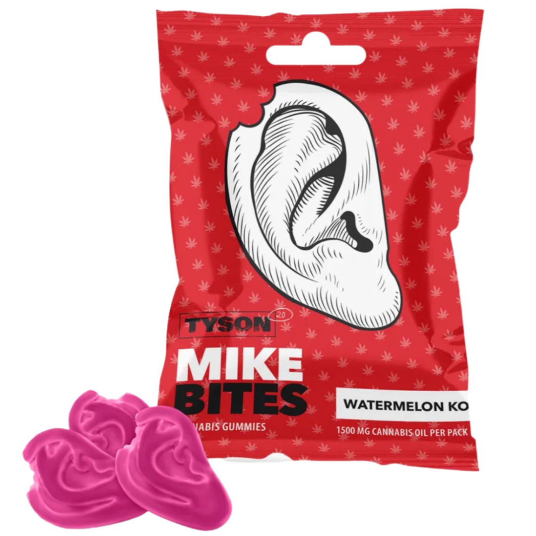 Tyson 2.0 Mike's Bites Watermelon KO Cannabis Gummies