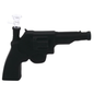 Dýmka skleněná revolver černý matný