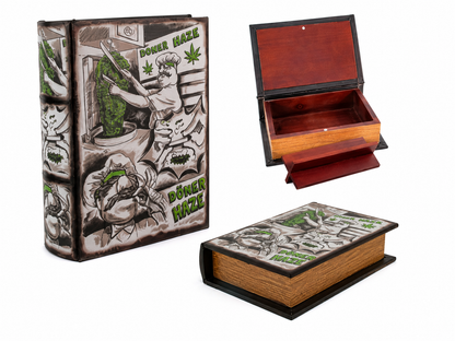 Dekorativní úložná krabička Stash Book  Doner Haze