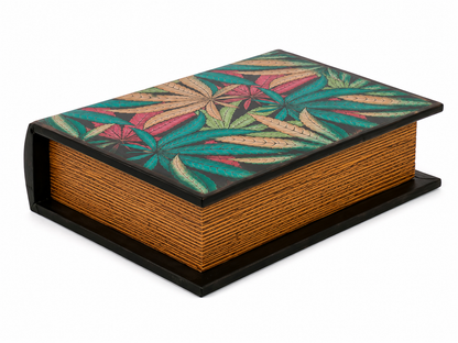 Dekorativní úložná krabička Stash Book Canna Leaves