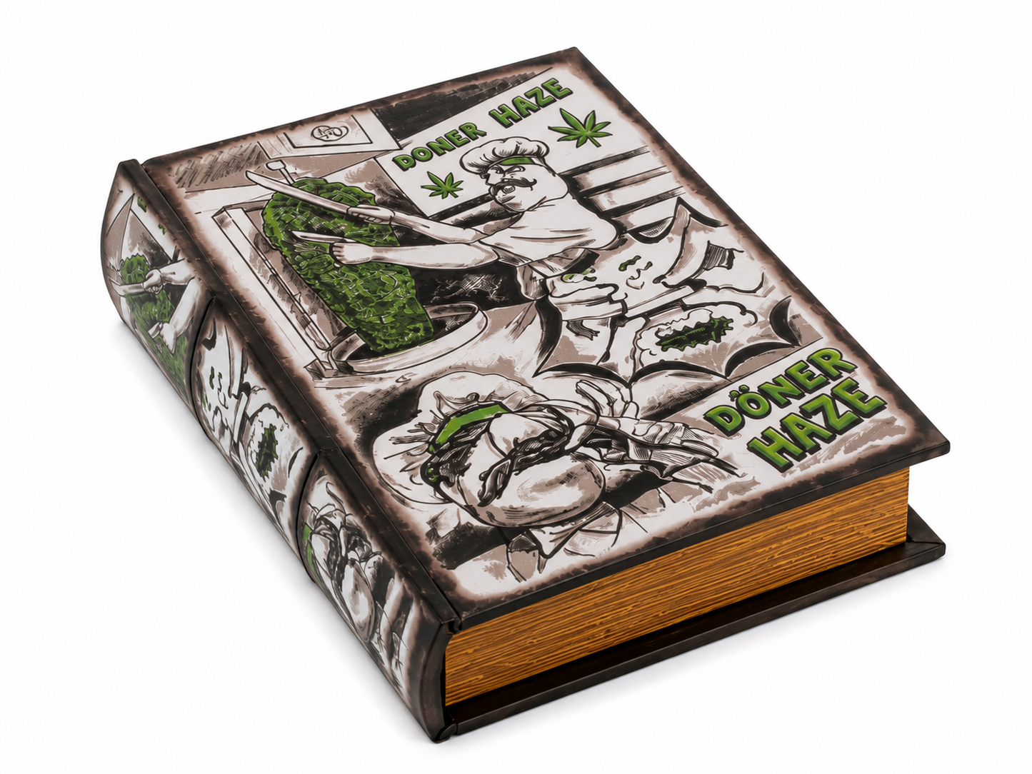 Dekorativní úložná krabička Stash Book  Doner Haze