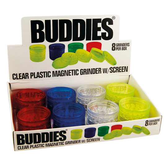 Plastic grinder transparent 3-part 55mm
