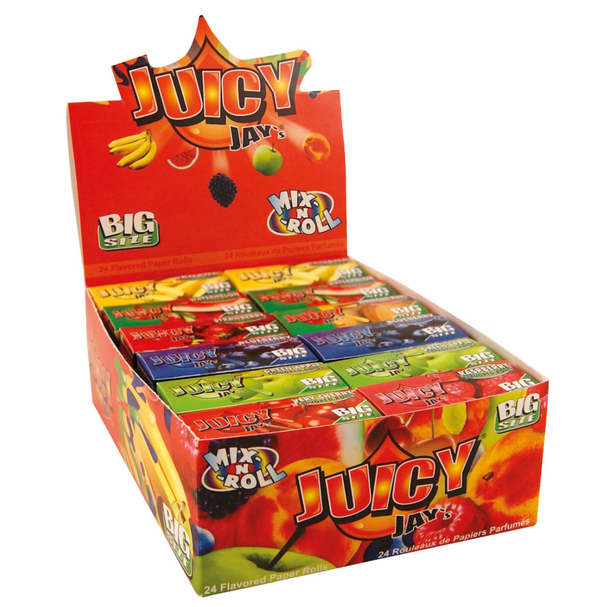 Juicy Jay's papieriky Mix príchutí s filtrami