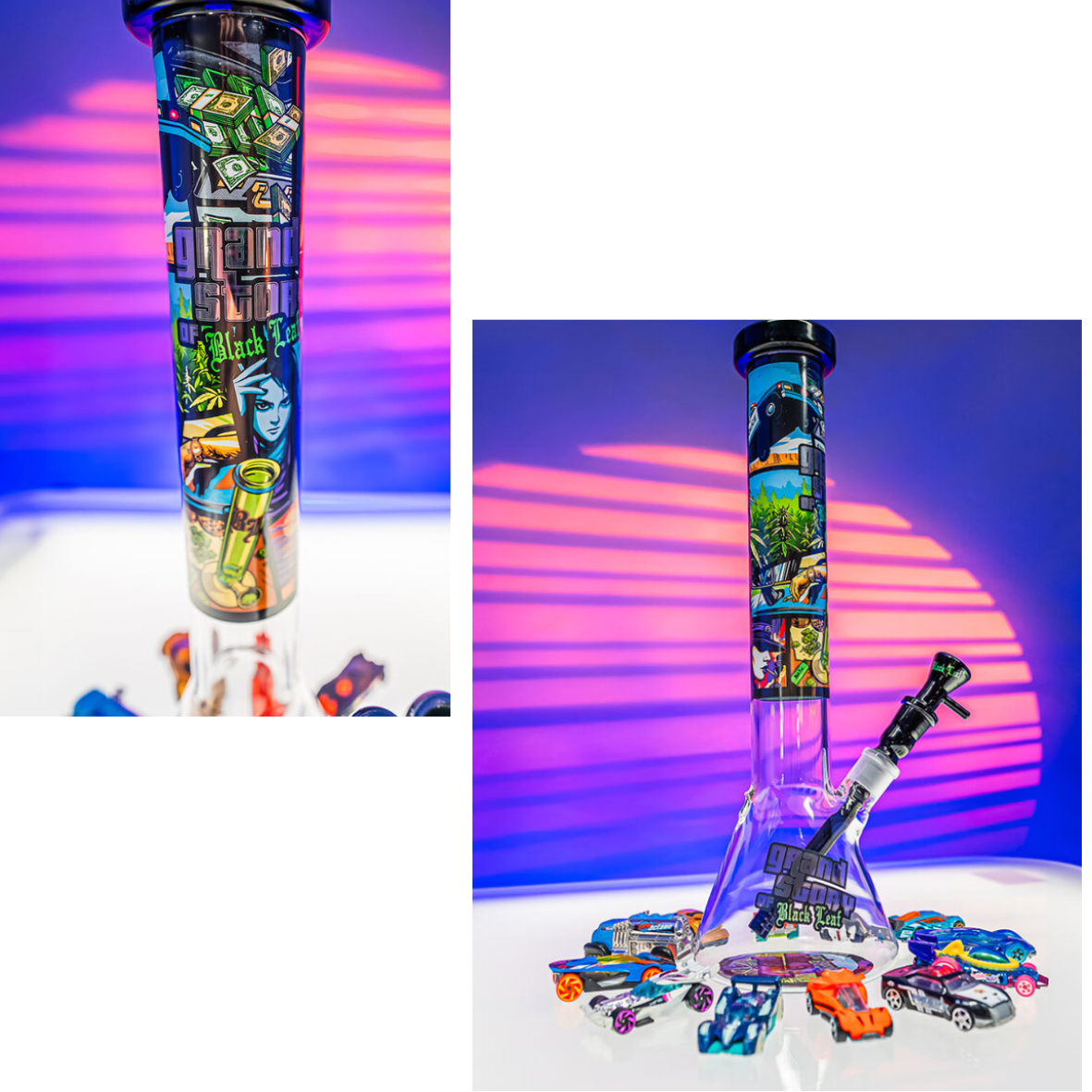 Bong Black Leaf Grand story "GTA" 40cm