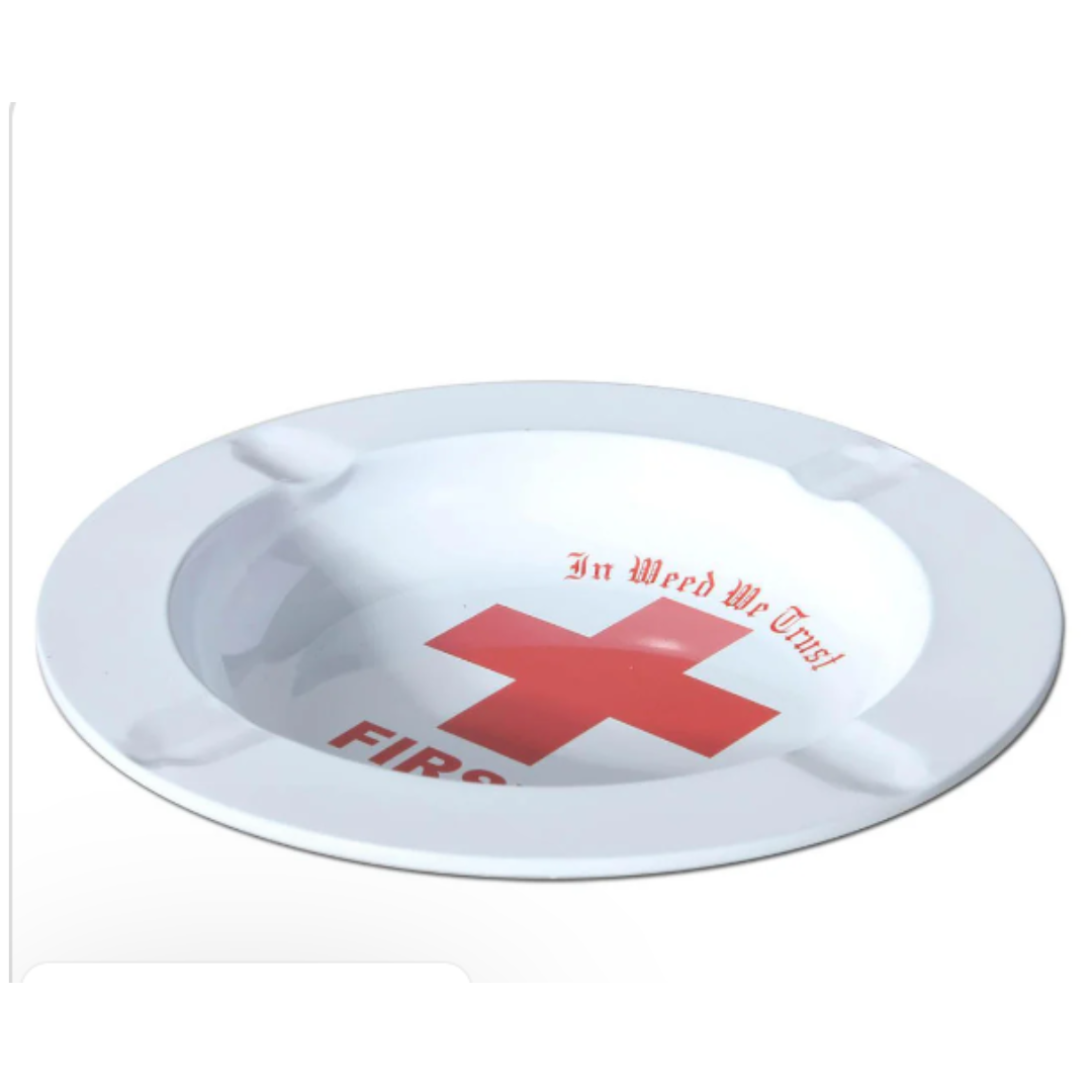 Popelnik kovovy first aid