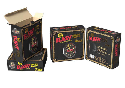 RAW Black Stash Wall Clock nástěnné hodiny s úložným prostorem