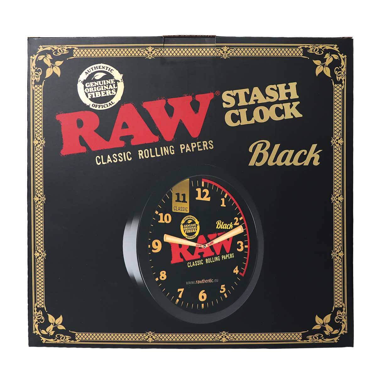 RAW Black Stash Wall Clock nástěnné hodiny s úložným prostorem