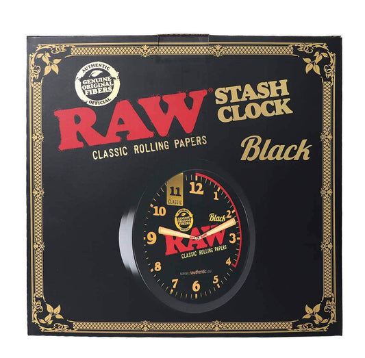 RAW Black Stash Wall Clock nástěnné hodiny s úložným prostorem