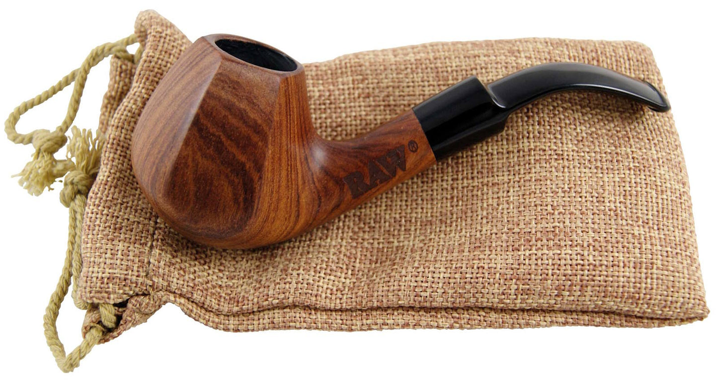 RAW Wooden Pipe – ručně vyřezávaná dřevěná dýmka