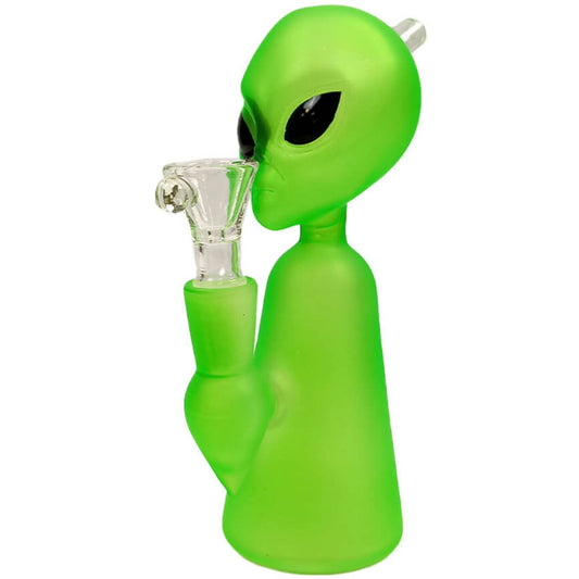 Black Sheep Alien zelený – boční pohled se skleněným kotlíkem
