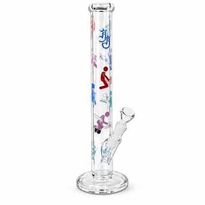 Skleněný bong Colour Kamasutra – 45 cm, sklo 5 mm