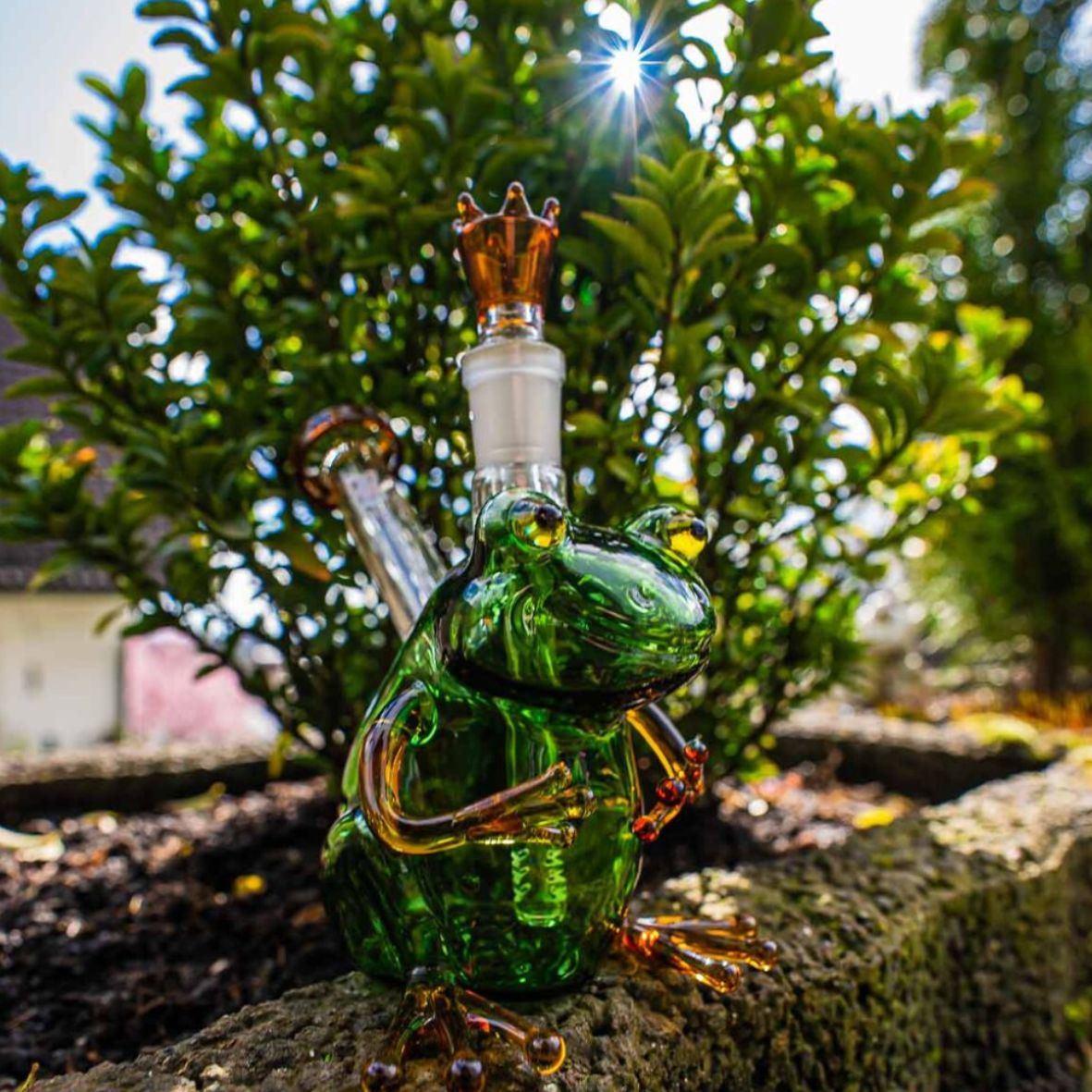 Black Leaf Bong King Frog 15,5 cm