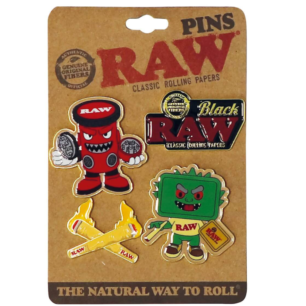 RAW odznaky – sada 4 motivů