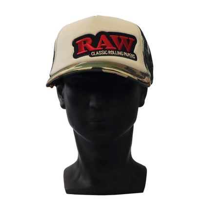 RAW Camo Trucker Hat with Poke se siťkou
