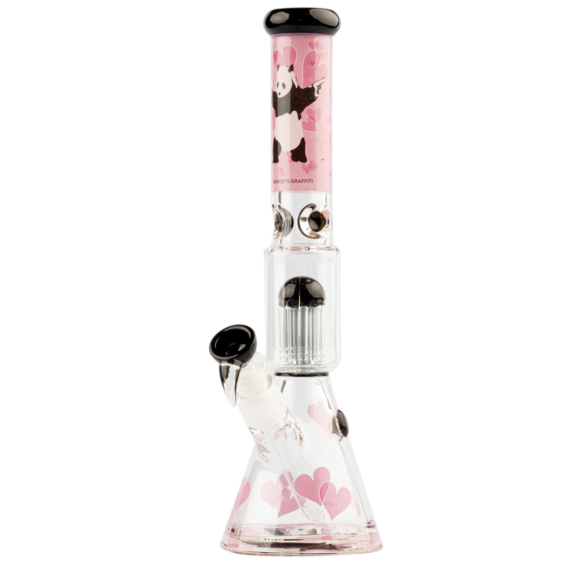 Bong G-Rollz Panda Gunnin' Pink 35cm - Ø:40mm