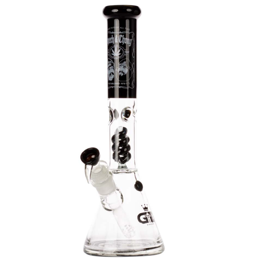 Bong Grollz Cheech & Chong Spiral Percolator Beaker Black 42cm