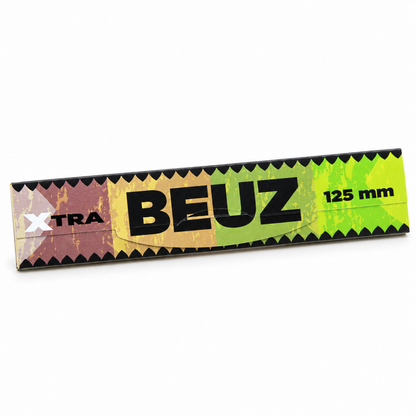 BEUZ Xtra Brown + Tips 125 mm – extra dlouhé nebělené papírky s filtry
