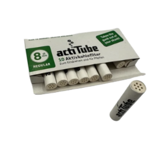 Actitube 8 mm filters. Carbon filters