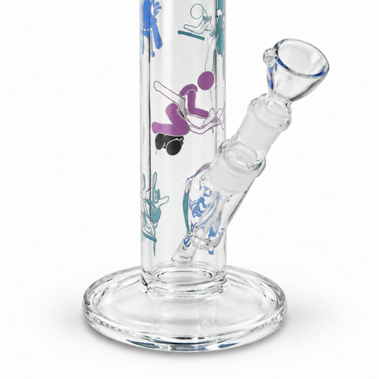 Skleněný bong Colour Kamasutra – 45 cm, sklo 5 mm