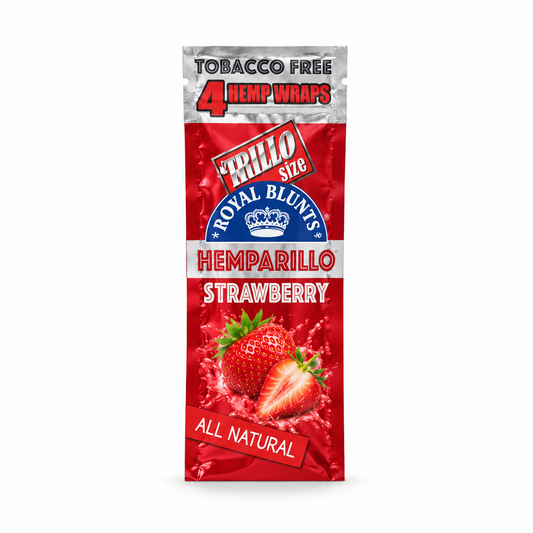 Hemparillo Strawberry – jeden sáček se 4 konopnými wrapy
