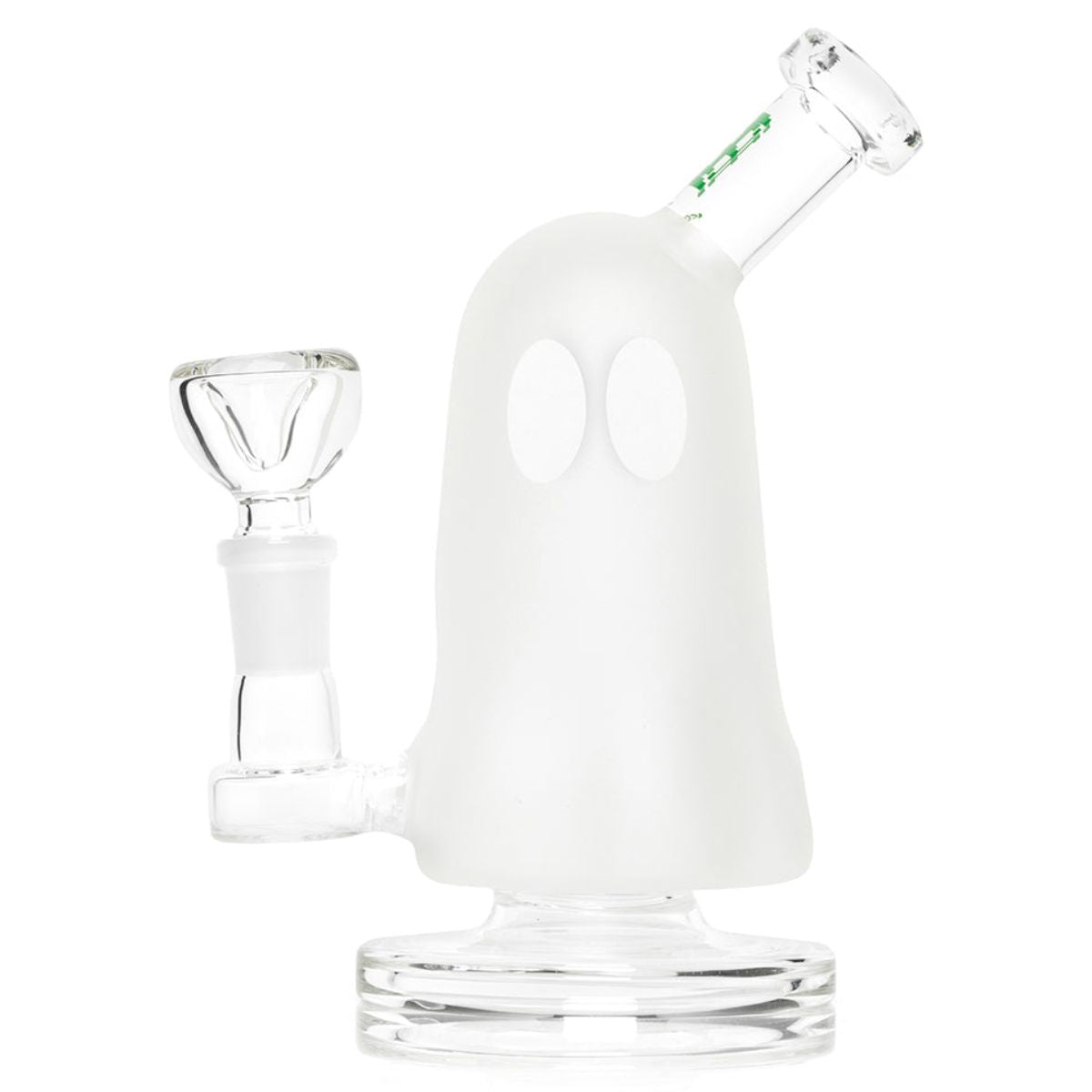 HEMPER Ghost – bílý skleněný bong ve tvaru ducha, 16,5 cm