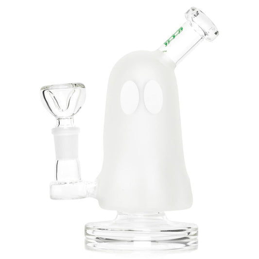 HEMPER Ghost – bílý skleněný bong ve tvaru ducha, 16,5 cm
