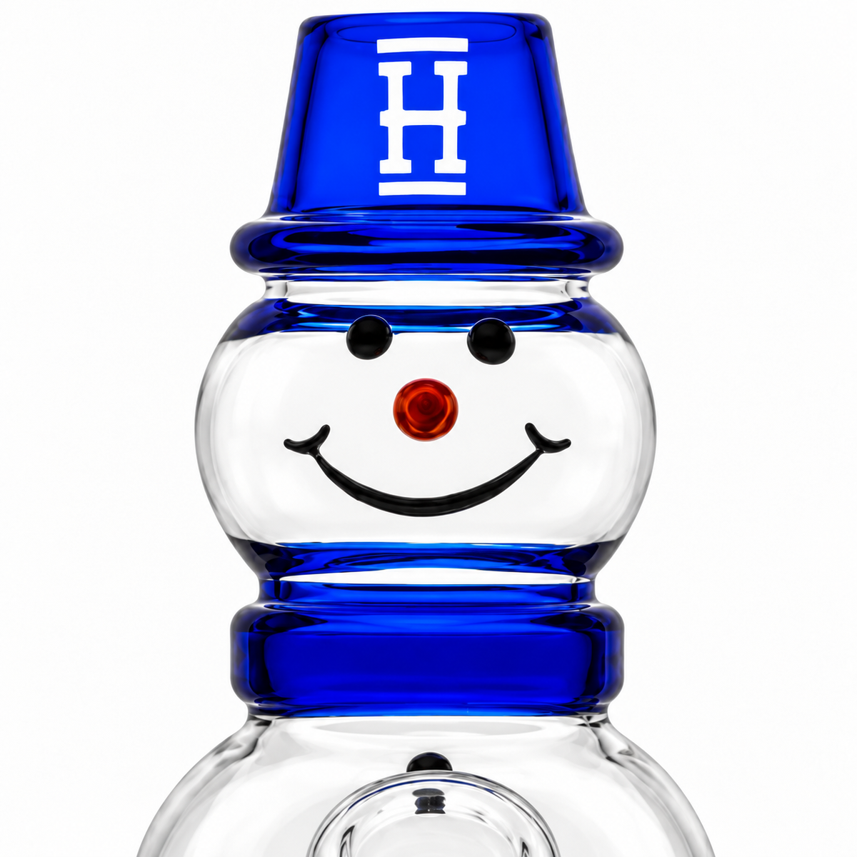 HEMPER Snowman – detail obličeje a modrého klobouku