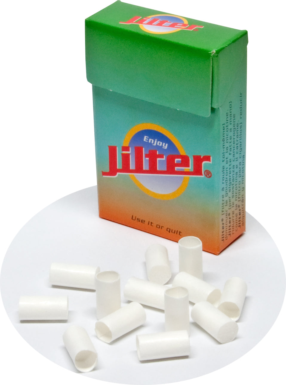 Jilter Classic – krabička bílých filtrů o průměru 6 mm