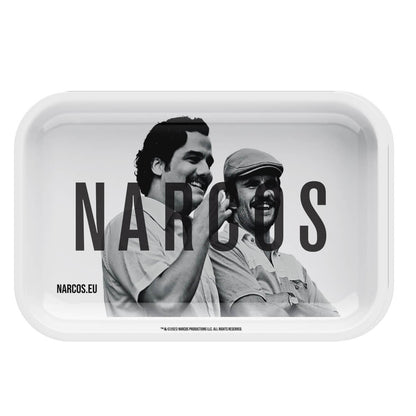 Narcos White Medium – bílá kovová podložka 29 × 19 cm