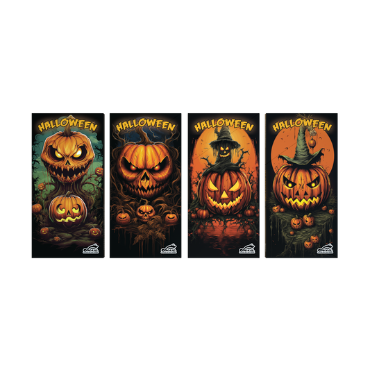 Snail Halloween King Size Slim – čtyři motivy dýní, prodej po jednom balení