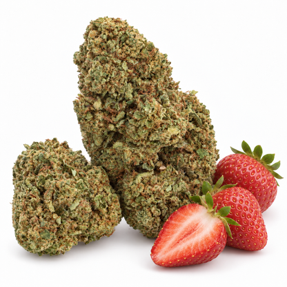 Strawberry CBD HIGH – ilustrační fotografie s jahodami