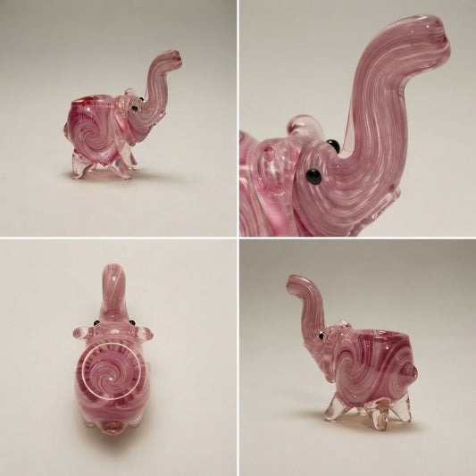 Mini skleněná dýmka Slon – 7 cm (Kopie)