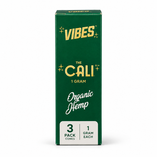VIBES The Cali Organic Hemp – balení 3 kornoutů